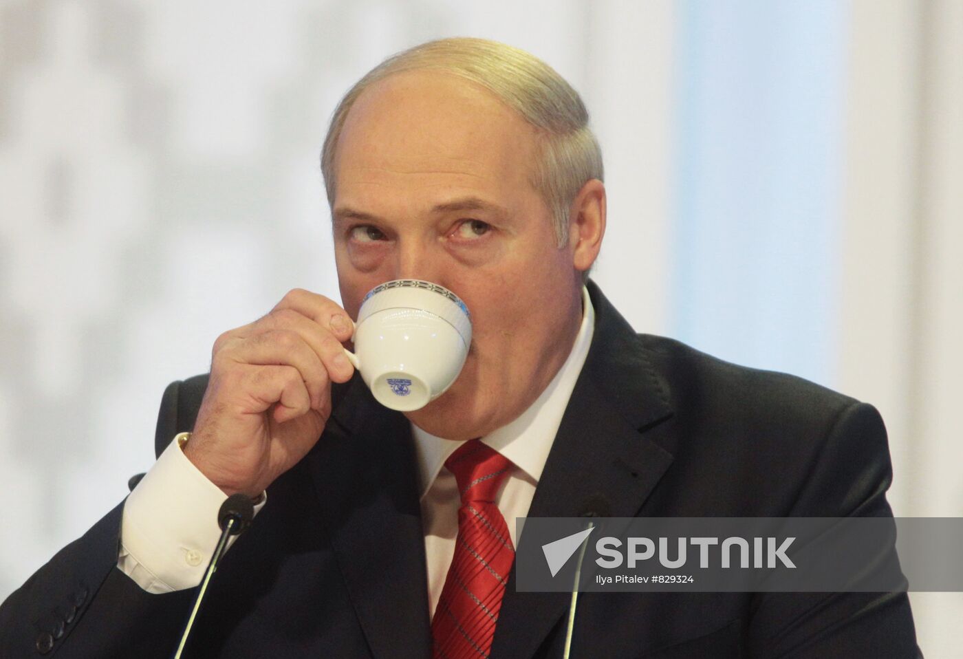 Alexander Lukashenko at first news conference after his election