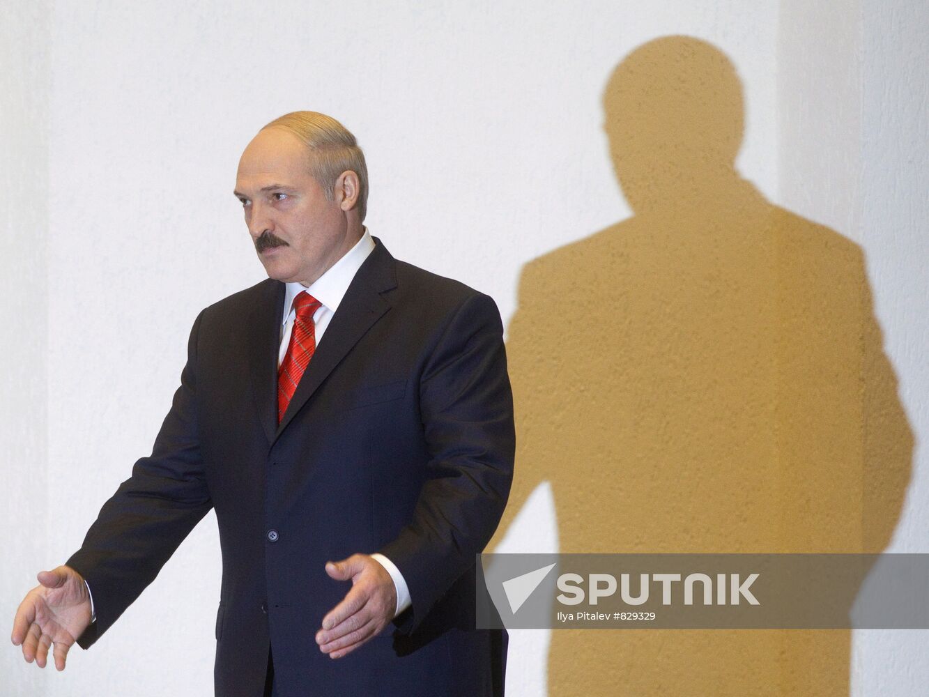 Alexander Lukashenko at first news conference after his election