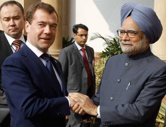 Official visit of Russia's President Dmitry Medvedev to India