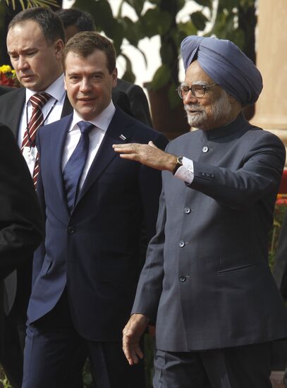 Official visit of Russia's President Dmitry Medvedev to India