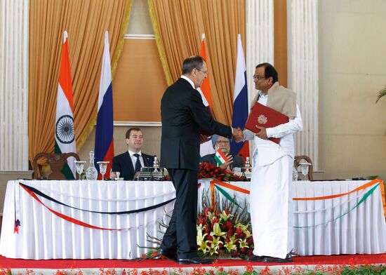 Official visit of Russia's President Dmitry Medvedev to India