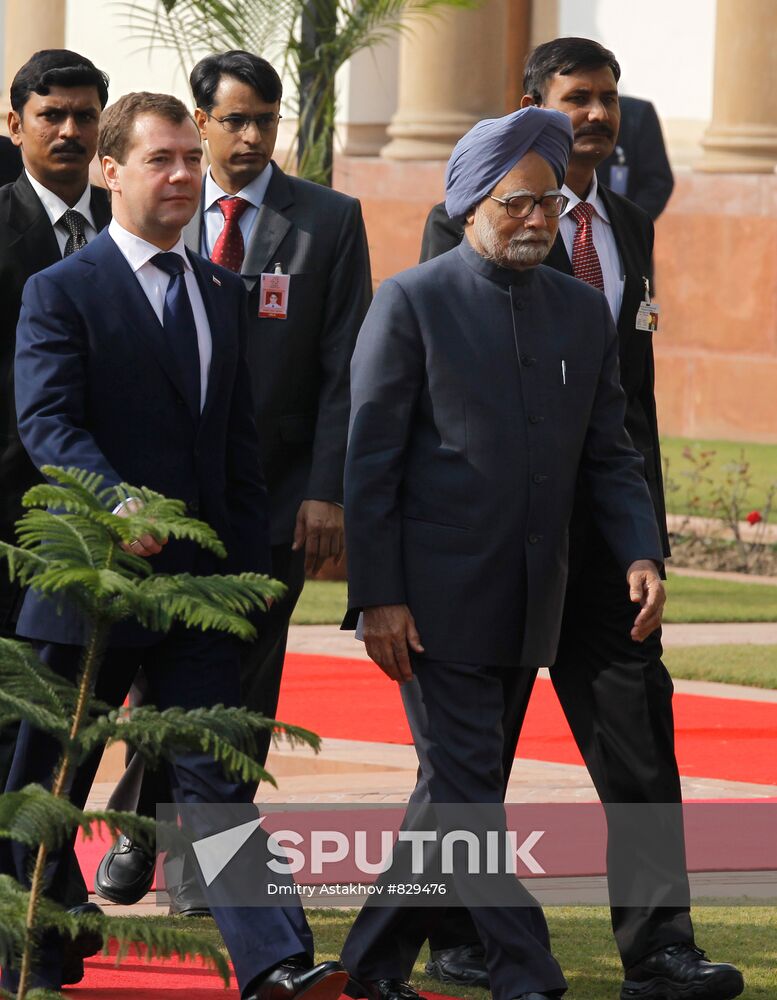 Official visit of Russia's President Dmitry Medvedev to India