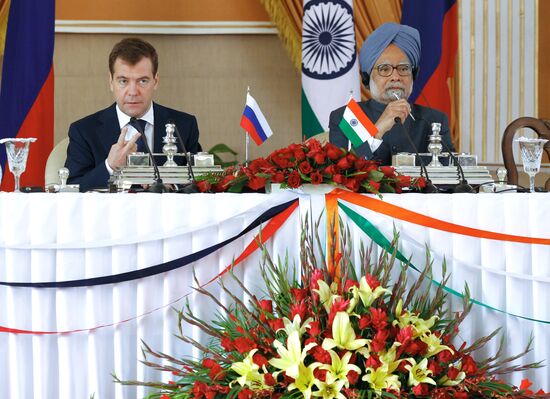 Official visit of Russia's President Dmitry Medvedev to India