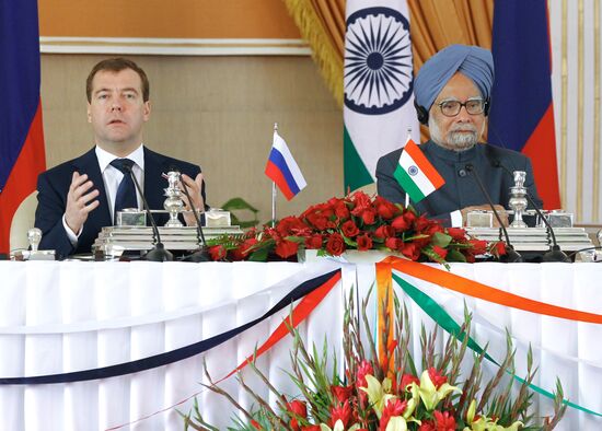 Official visit of Russia's President Dmitry Medvedev to India