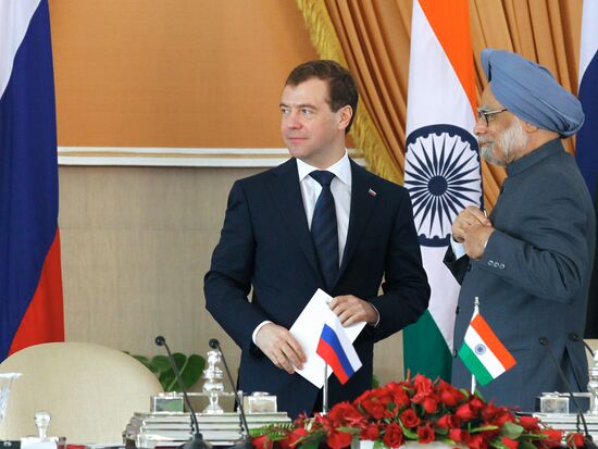 Official visit of Russia's President Dmitry Medvedev to India