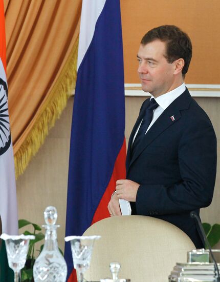 Official visit of Russia's President Dmitry Medvedev to India