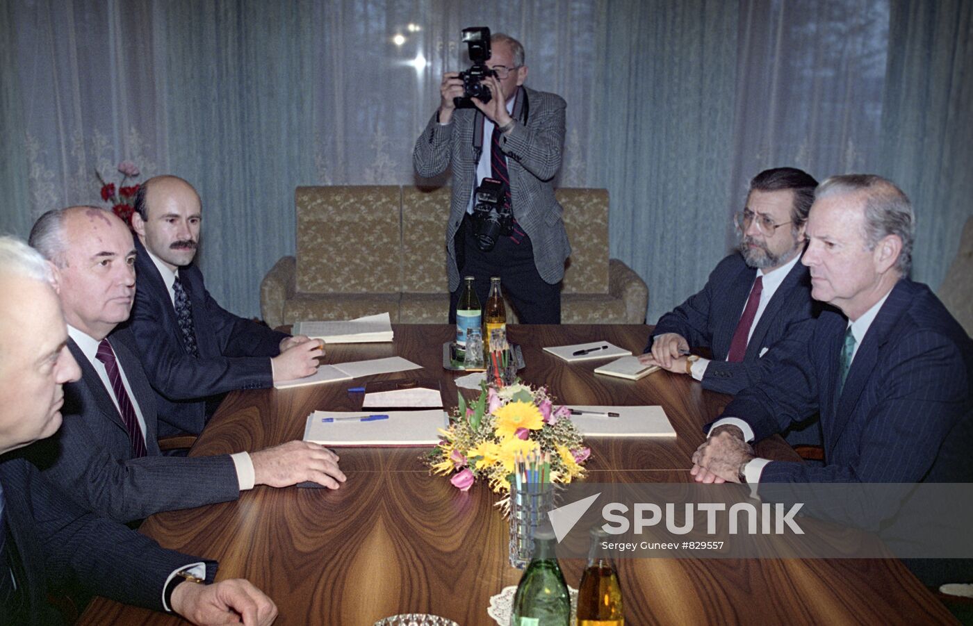Talks between Mikhail Gorbachev and James Baker
