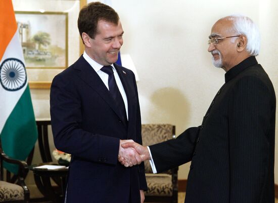 Official visit of Russia's President Dmitry Medvedev to India
