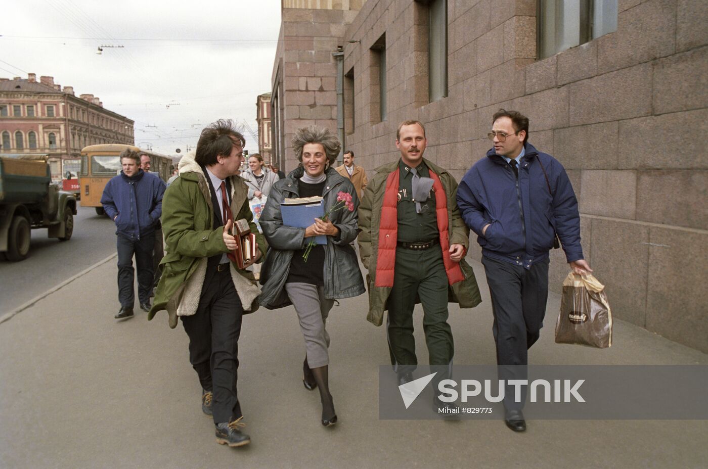 American policemen visiting USSR