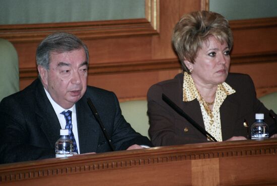 Yevgeny Primakov and Valentina Matvienko