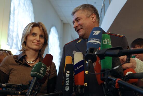 Svetlana Mironyuk and Vladimir Kolokoltsev