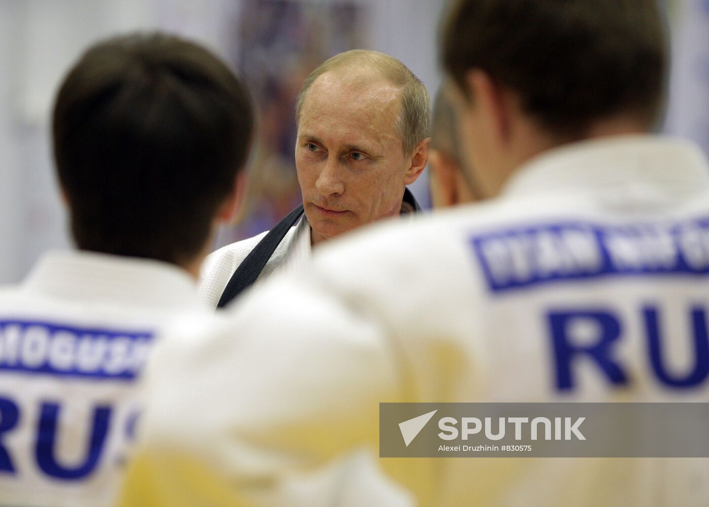 Vladimir Putin attends judo training session