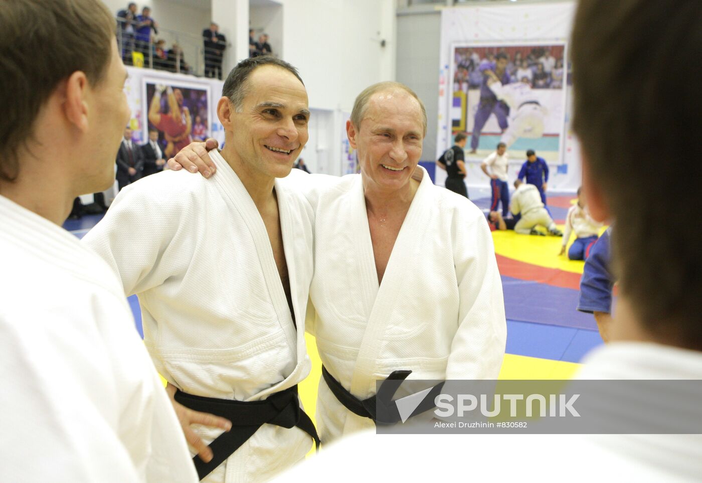 Vladimir Putin attends judo training session