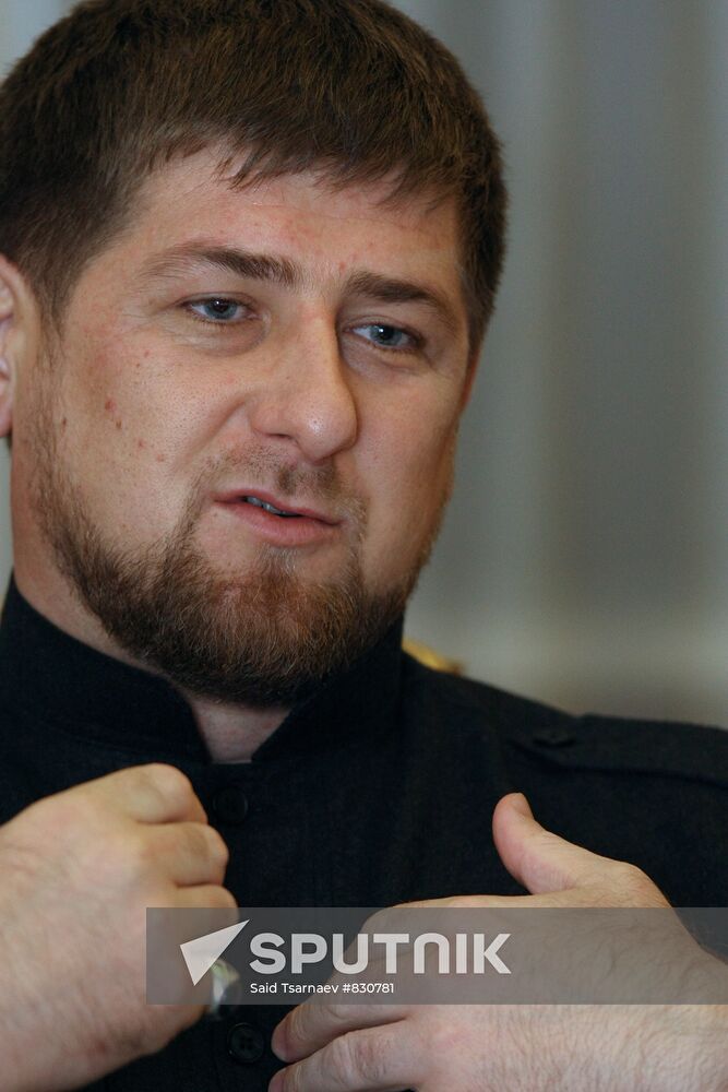 Ramzan Kadyrov gives interview