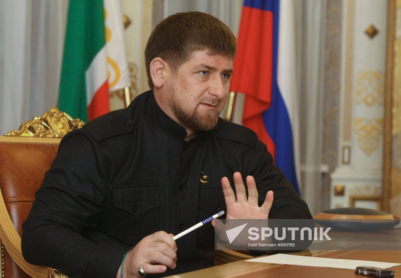 Ramzan Kadyrov gives interview