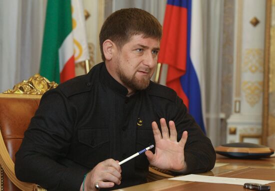 Ramzan Kadyrov gives interview