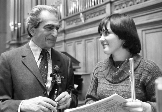 Musicians Grigory Tsypkin and Marina Vorozhtsova