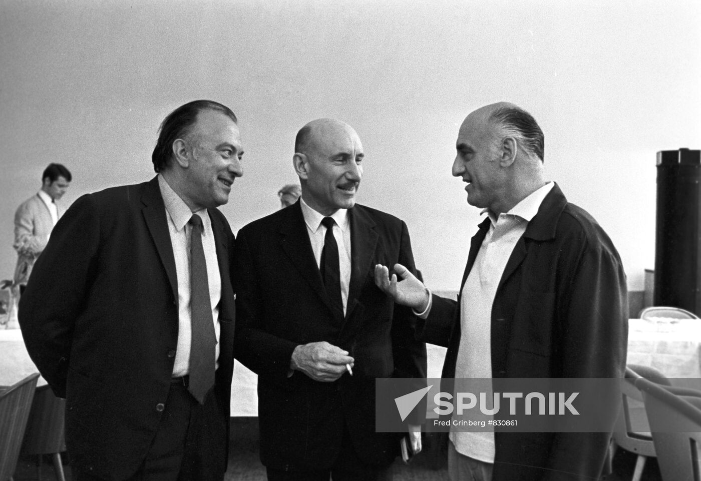 Zahari Zhandov, Sergei Gerasimov and Jerzy Kawalerowicz