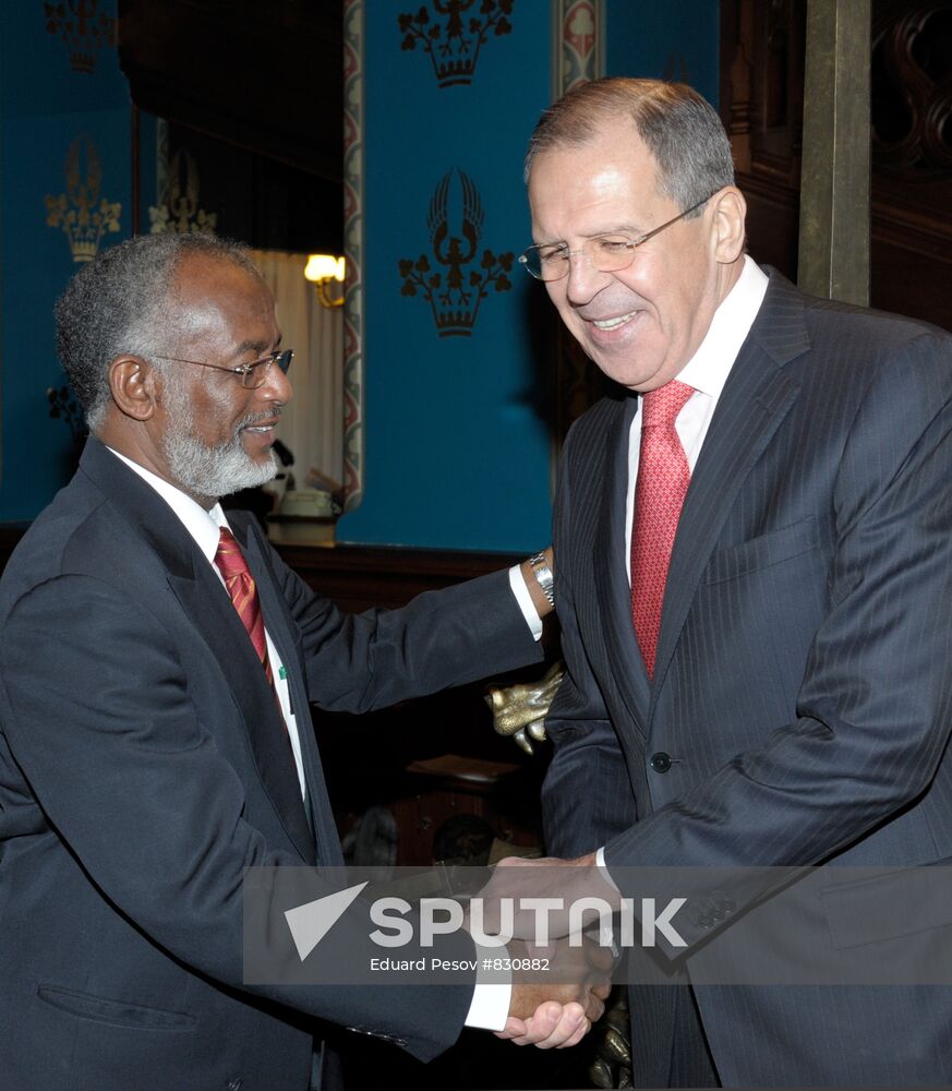 Sergei Lavrov meets with Ali Karti