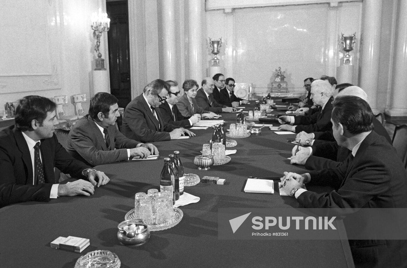 Bulgarian Foreign Minister Pyotr Mladenov visits the USSR