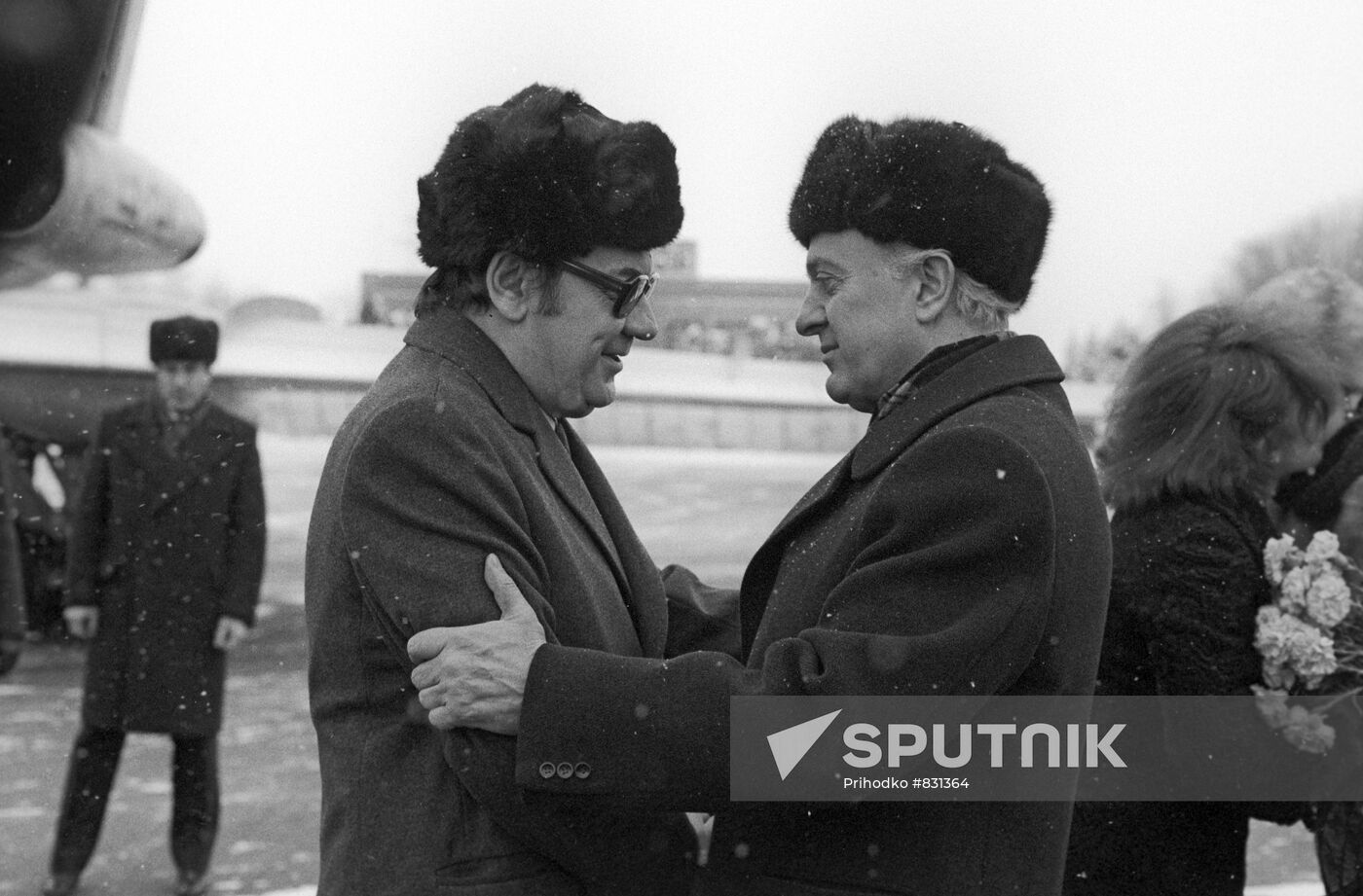 Pyotr Mladenov and Eduard Shevardnadze