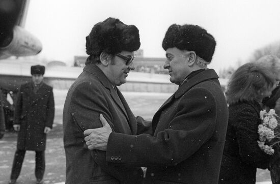 Pyotr Mladenov and Eduard Shevardnadze