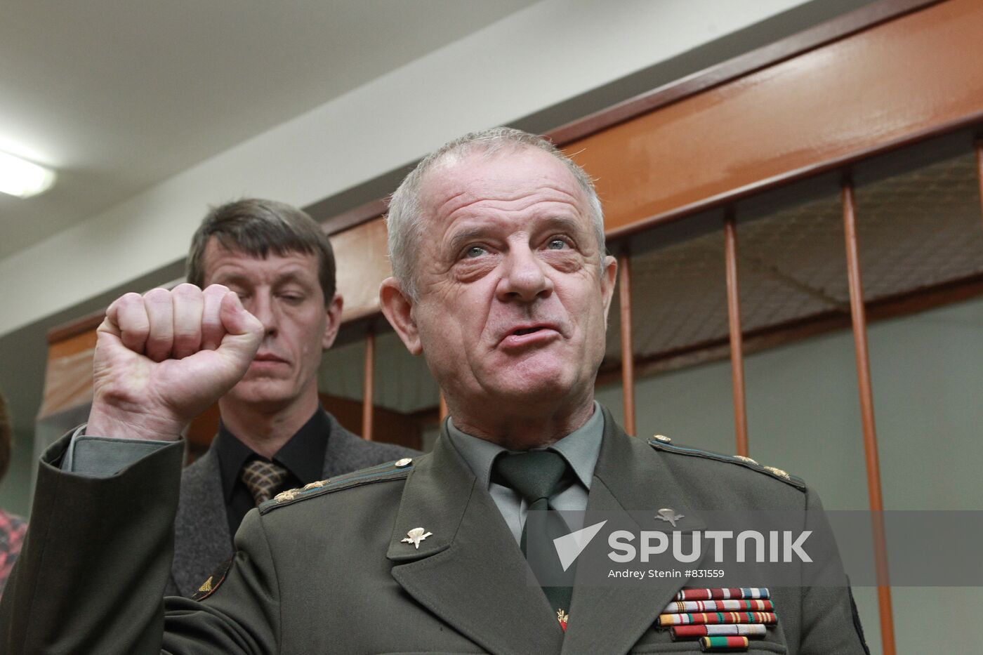 GRU retired colonel Vladimir Kvachkov in the Lefortovo court