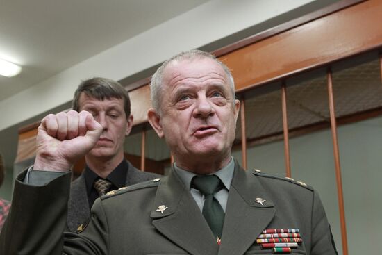GRU retired colonel Vladimir Kvachkov in the Lefortovo court