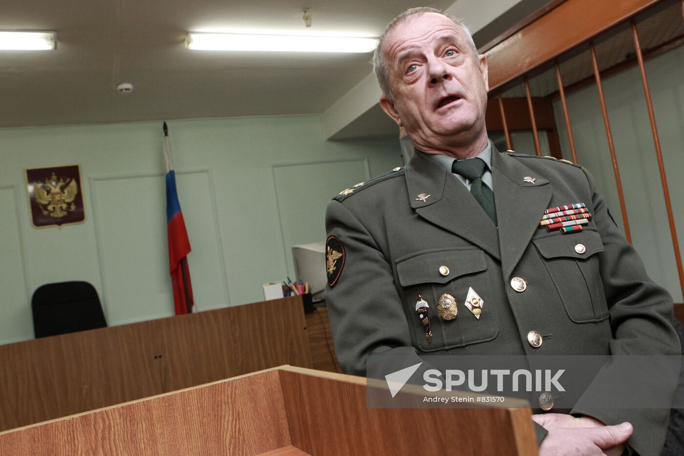GRU retired colonel Vladimir Kvachkov in the Lefortovo court