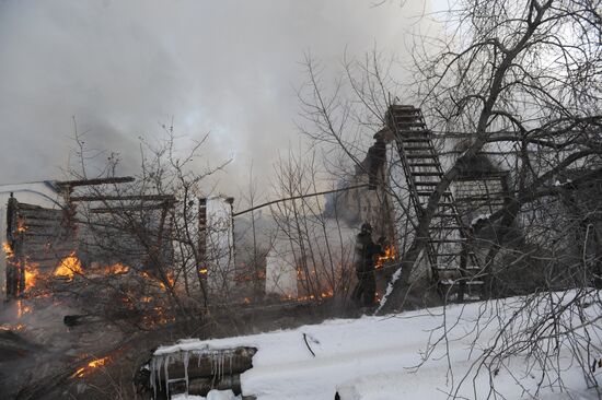 Fire in Eldorado service center, Chita