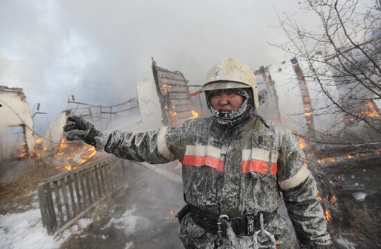 Fire in Eldorado service center, Chita