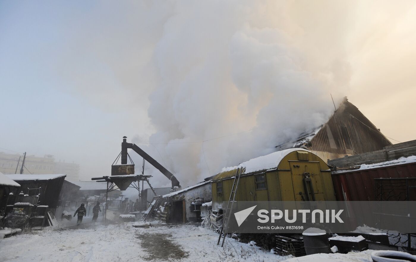 Fire in Eldorado service center, Chita