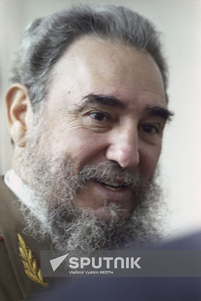 Cuban revolutionary and political leader Fidel Castro