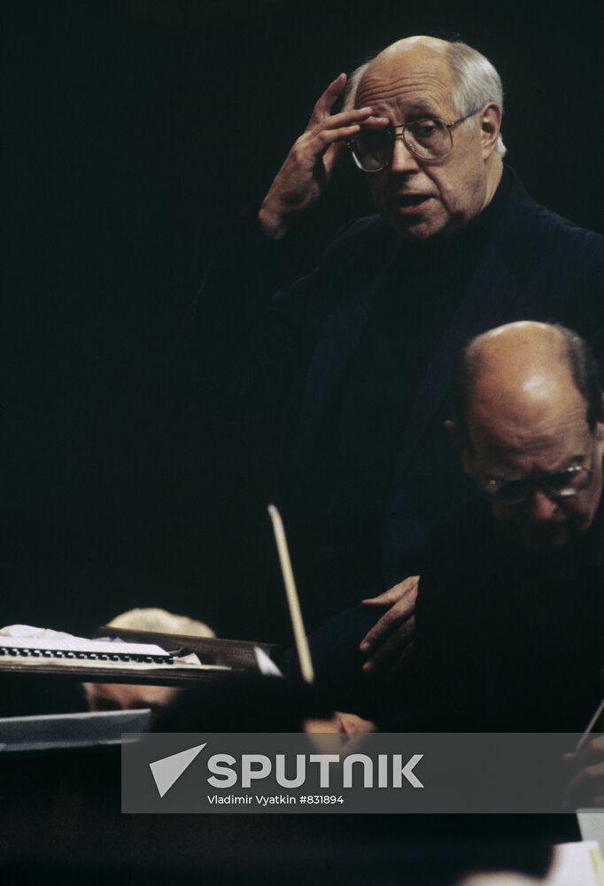 Cellist, people's artist of the USSR Mstislav Rostropovich