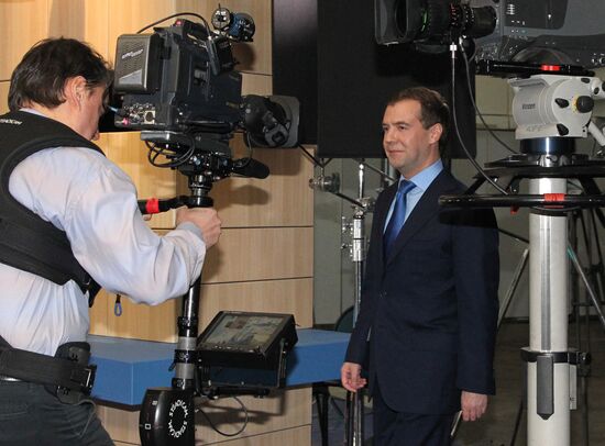 Dmitry Medvedev summed up year 2010 on television