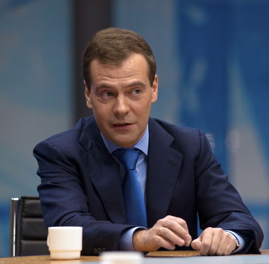 Dmitry Medvedev gives year-end live interview to top channels