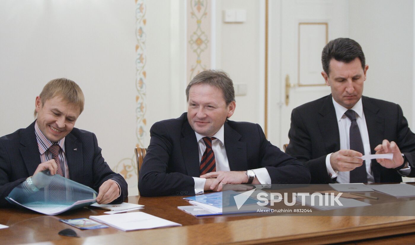 Alexander Kalinin, Boris Titov and Yevgeniy Kuznetsov