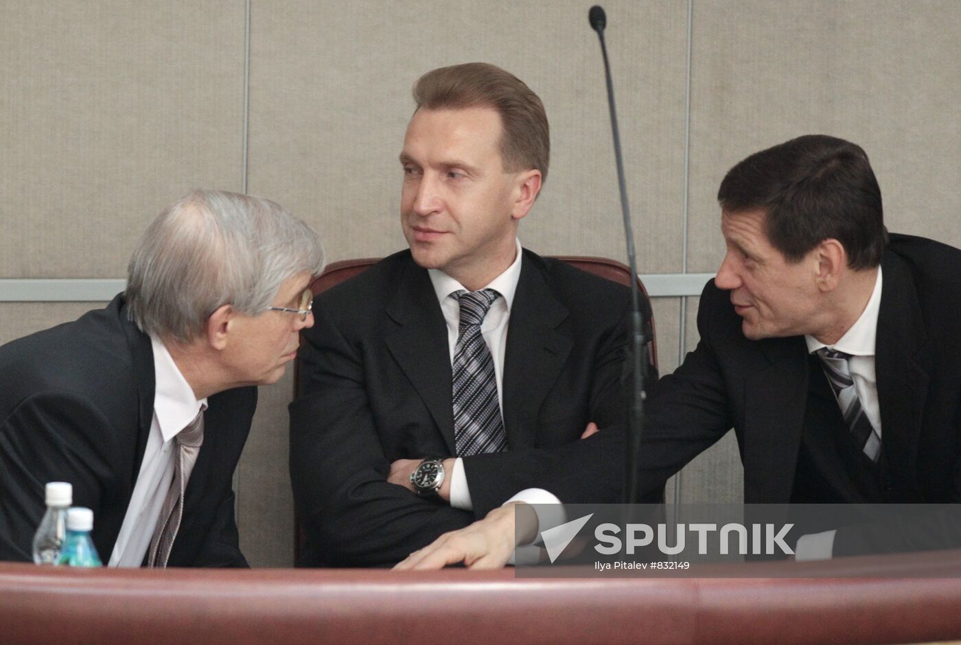 Sergei Ignatyev, Igor Shuvalov and Alexander Zhukov