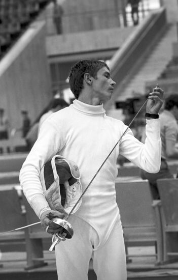Pentathlete Anatoly Starostin