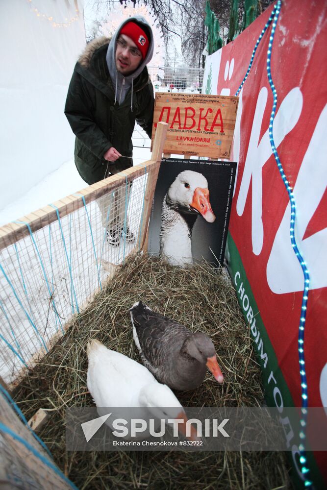 Seasons New Year fair held at Moscow Hermitage Garden