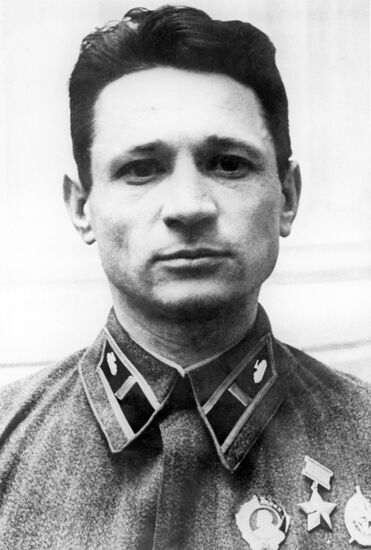 Hero of the Soviet Union Captain Mikhail Lukin