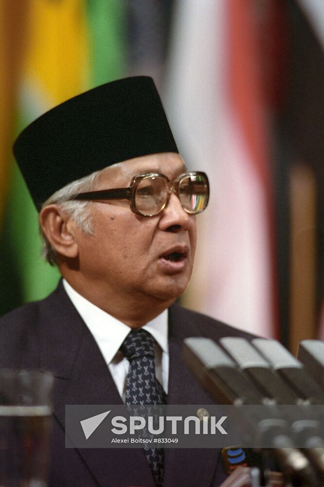 President of Indonesia Muhammed Suharto