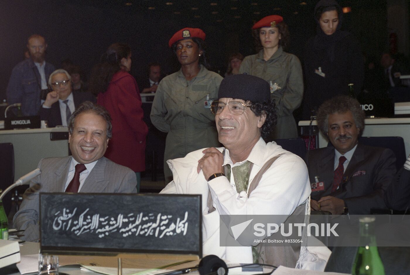 Leader of Libyan Revolution Muammar al-Gaddafi