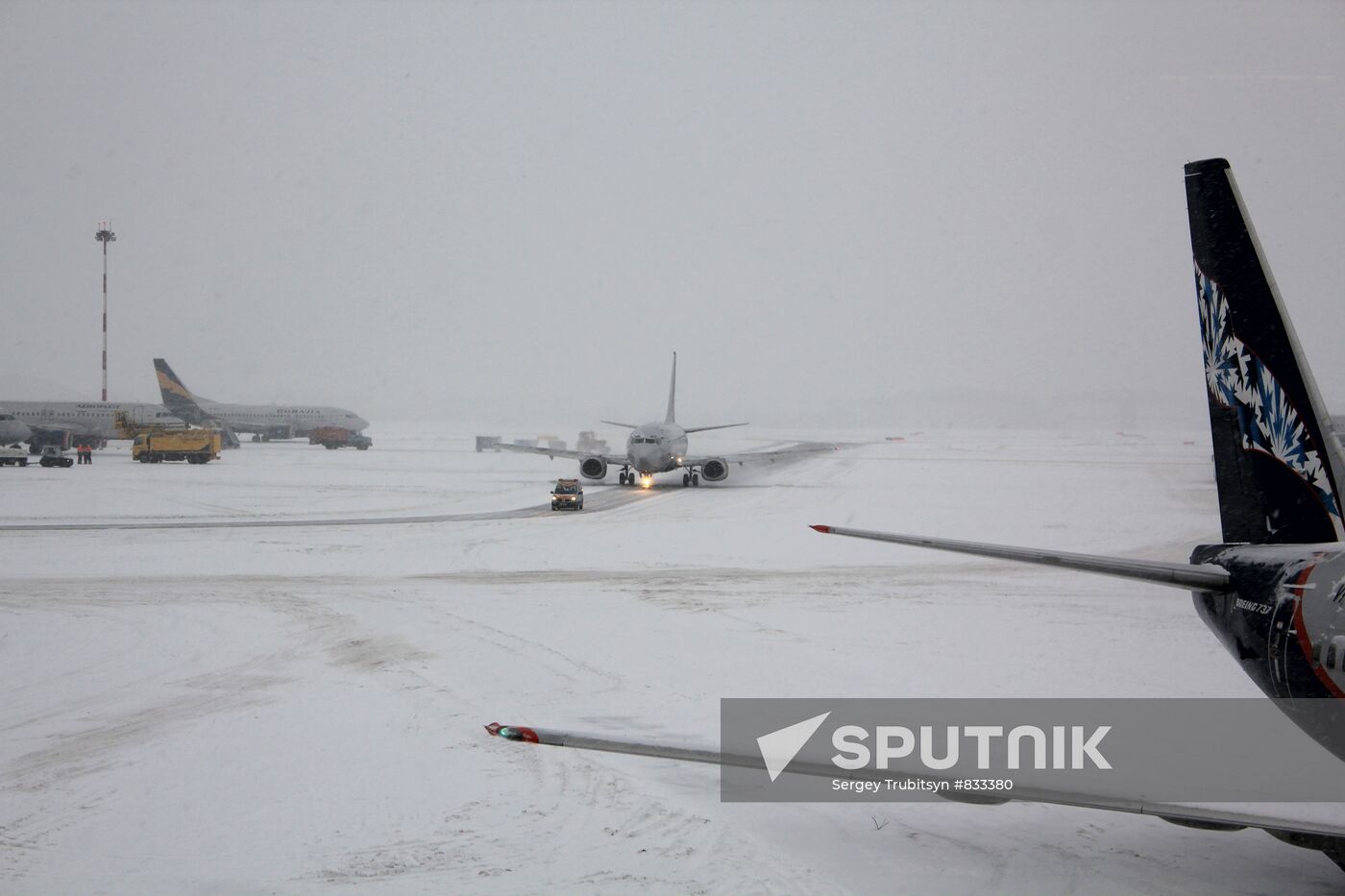 Flights delayed at Sheremetyevo airport