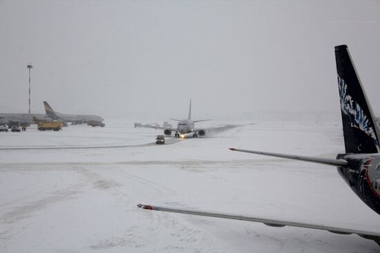 Flights delayed at Sheremetyevo airport