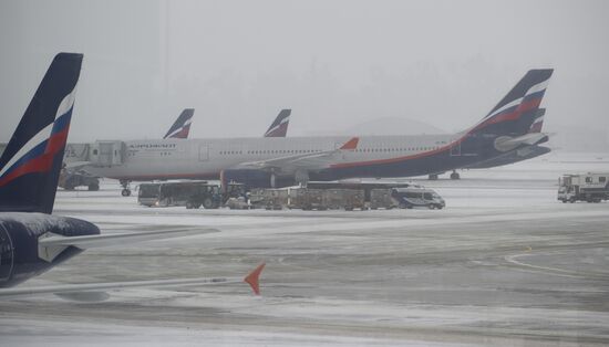 Flights delayed at Sheremetyevo International Airport
