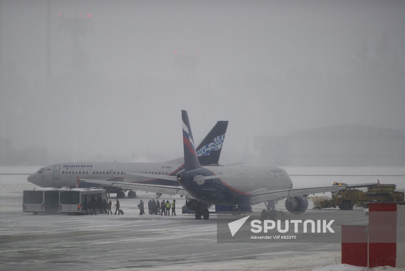 Flights delayed at Sheremetyevo International Airport