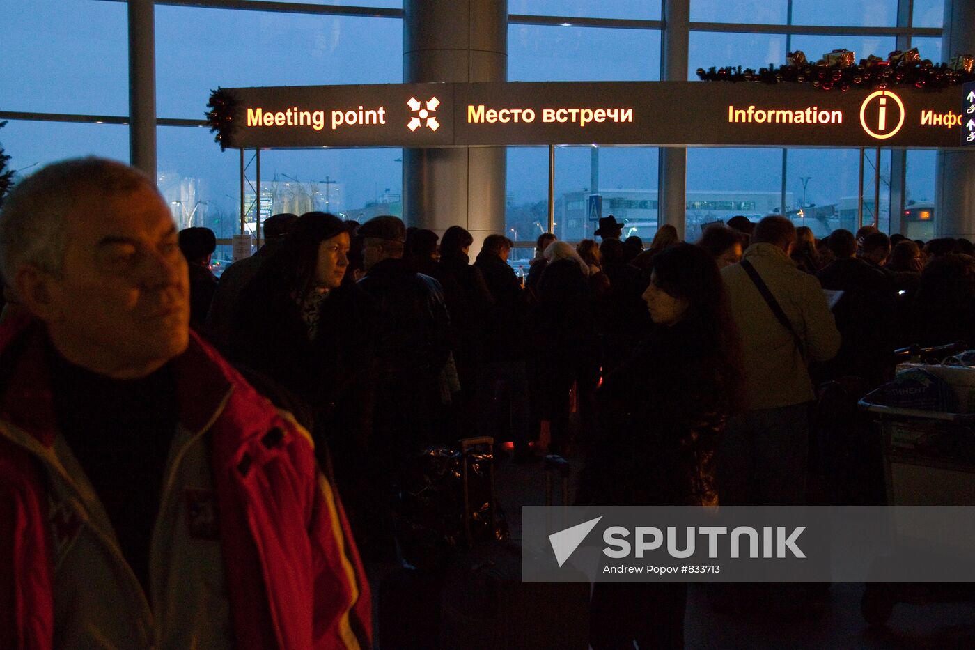 Delayed airflights in Domodedovo airport