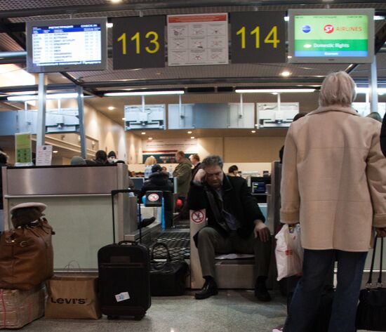 Flights delayed at Domodedovo International Airport