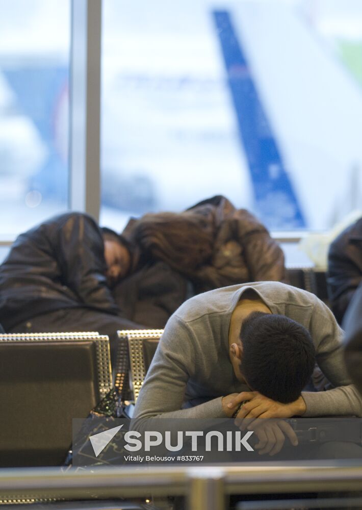 Flights delayed at Domodedovo airport